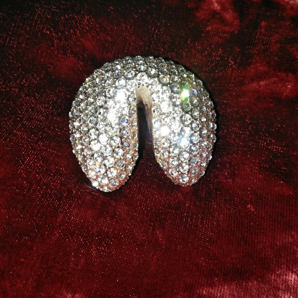 Swarovski Crystal Fortune Cookie Trinket Box